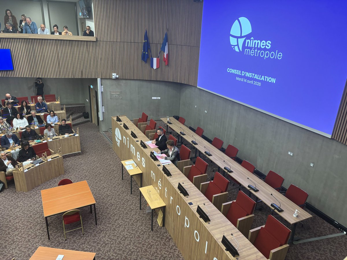 ecom_news's tweet image. #Nimes : Voici les 15 Vice-présidents délégués pour la nouvelle mandature de @VBouget le président de @NimesMetropole.
Dans le prolongement de l’installation du Conseil communautaire, le 14 avril dernier, le Président de Nîmes Métropole, Vincent Bouget, a annoncé lors du conseil