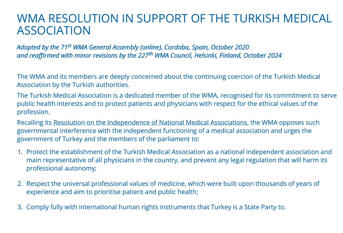 World Medical Association tweet media