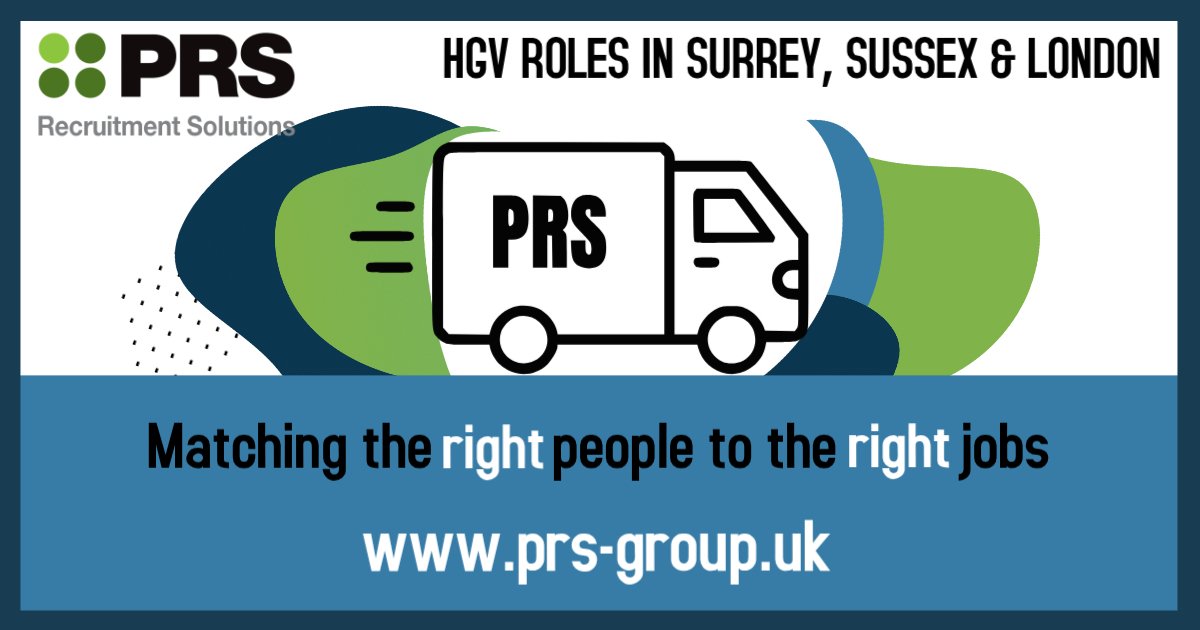 PRSRecSol's tweet image. Jobs in Surrey &amp;amp; Sussex - Permanent, Temporary &amp;amp; Contract.  Please get in touch by DM or via email info@PRS-Group.uk.   #Ad #Website #PRSRecSols #driver #driving #HGV #Agency #drivingjobs #Rocoja #jobs #CV #Surrey #Sussex #Essex #London