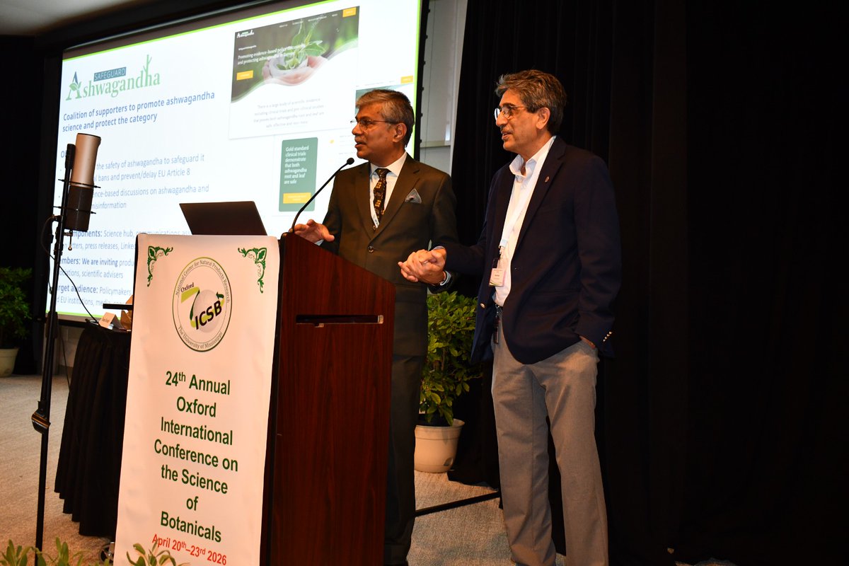 moayush's tweet photo. At the 24th International Conference on the Science of Botanicals (ICSB), the Ministry of Ayush actively steered discussions during the session, themed "Global Commerce of Botanicals: Navigating Tariffs, Trade, and International Compliance."

The session featured comprehensive technical presentations by Dr. Raman Kaushik on "Update on Ayush-based Products: Regulatory Status" and by Mukesh Kumar Nariya on "Update on Ayush-based Products: Preclinical Research." This was followed by an address by Vaidya Rajesh Kotecha, Secretary, Ministry of Ayush, who subsequently engaged in a high-level panel discussion with leading international experts to deliberate on the global trade and compliance of botanicals. (1/2) 

#GlobalHealthCollaboration #TraditionalMedicine #AyushGoesGlobal #HealthcareInnovation #InternationalDialogue #GlobalWellness  @IndianEmbassyUS @OleMiss