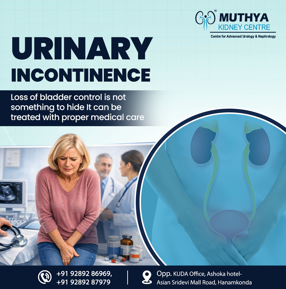 CenterMuthya's tweet photo. Urinary incontinence is more common than you think—and it’s treatable.
Don’t let leaks affect your confidence or daily life.
Get expert care at Muthya Kidney Centre and take control again.
#UrinaryIncontinence #KidneyHealth #BladderHealth #MuthyaKidneyCentre #HealthAwareness https://t.co/OYO4DR5lL9