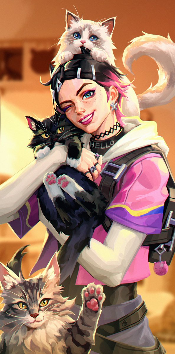 cary_xing's tweet image. 😽 #VALORANT #ValorantArt #VALORANTFANART