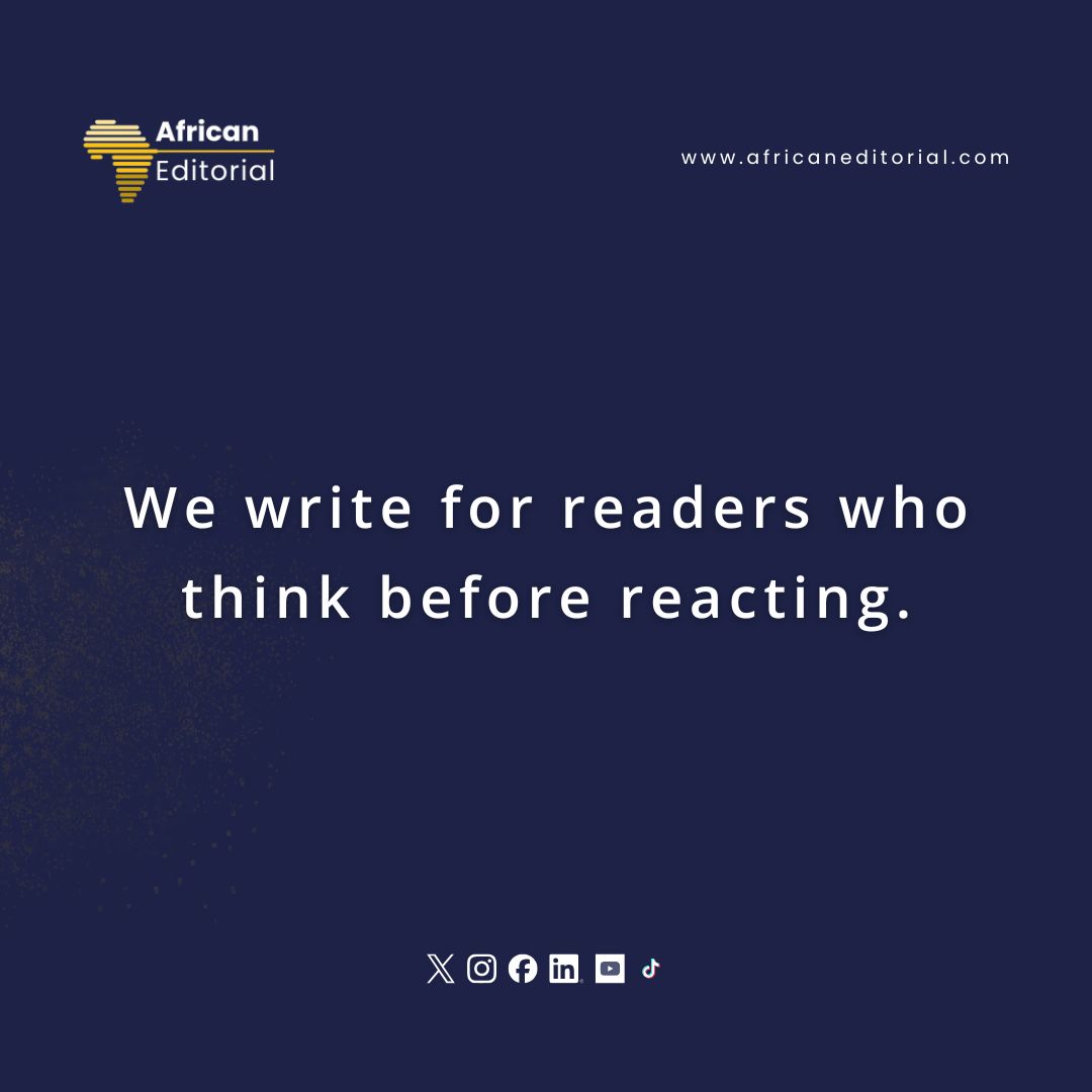 africaeditorial's tweet photo. Because understanding should always come before opinion.

#AfricanEditorial #ThinkBeforeYouReact #ReadToUnderstand #JournalismMatters #InformedVoices https://t.co/3viDTOLvnU