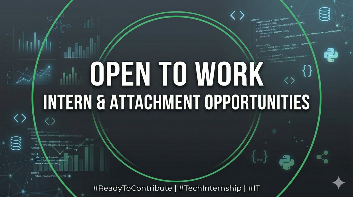 Caleb_k's tweet photo. in search for IT attachment/Intern opportunities. Any leads will be appreciated🙏 https://t.co/ZEqeRa9KOw