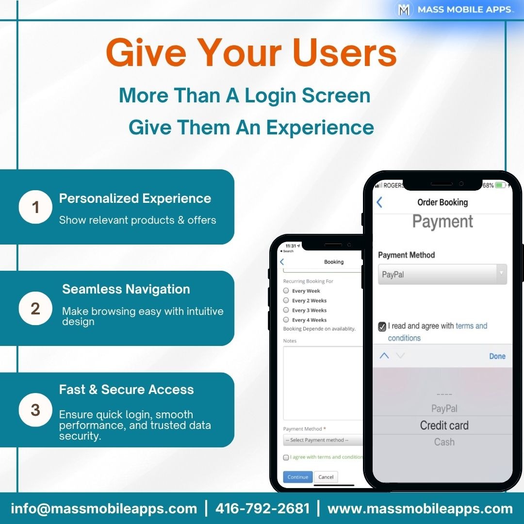 massmobile_apps's tweet image. More than a login—create an experience 📱✨
Personalized, seamless &amp;amp; secure apps that convert 🚀
👉 massmobileapps.com

#UX #AppDevelopment #Startup #Tech #MassMobileApps