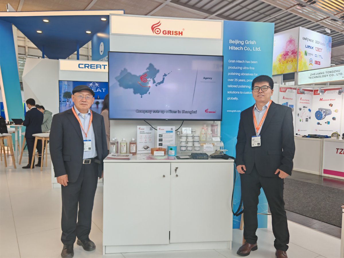 Bjgrish's tweet image. Day 3 at HANNOVER MESSE 2026 and the GRISH team is still going strong! 

📅 April 20-24, 2026
📍 Messegelände, D 30521 Hannover, Germany
🎪 Booth: Hall 26, Stand C10

See you at the booth! 💎

#GRISH #HANNOVERMESSE2026 #Day3 #PrecisionPolishing