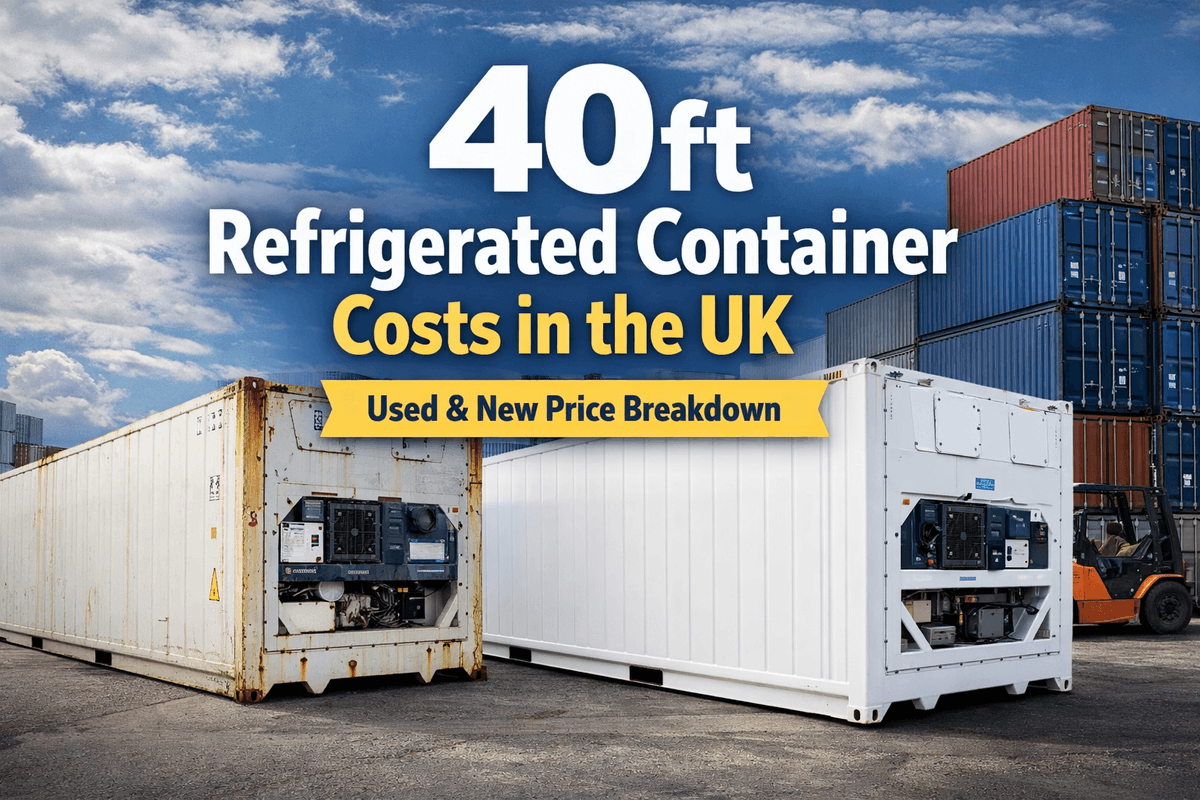 BoshBoxes's tweet photo. 40ft refrigerated container cost UK:

Used: £5,750 to £7,450 + VAT
New: £20,500 to £22,500 + VAT
~67 to 76 m³ at -25°C to +25°C
Needs 3-phase power

Best cost per m³ for bulk cold storage.

https://t.co/ulKat6qmE1

#ReeferContainer #ColdStorage #ShippingContainersUK #BoshBoxes https://t.co/2DgbVxzrfz