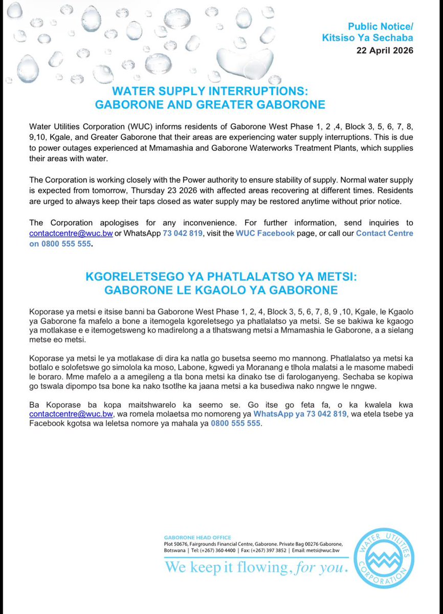 Water Utilities Corporation tweet media