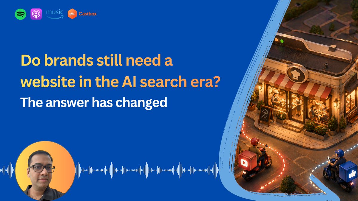 LikelyMktg's tweet photo. ⚡ AI steals clicks, not value. Websites now drive high-intent. 🔗 https://t.co/bXaM4lrZ5e

#WebInfrastructure #AI #WebDevelopment #WebsiteStrategy #ContentMarketing #MarketingTrends #MarketingStrategy  #InfluencerMarketing #ContentCreation #podcast #likelymarketing https://t.co/bP10oKTiNl