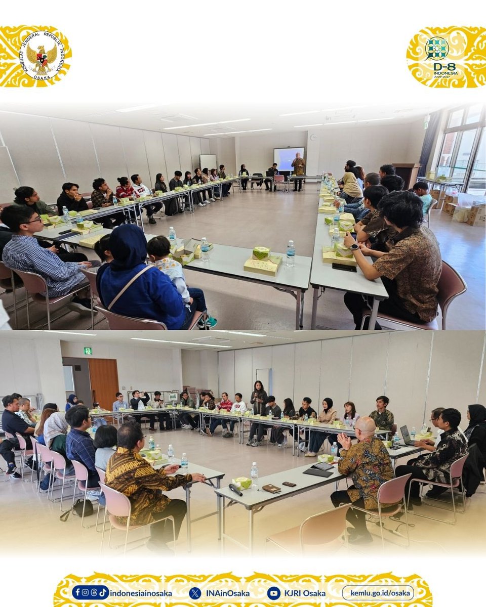 INAinOsaka's tweet image. Suasana hangat saat silaturahmi Konjen RI Osaka dengan masyarakat dari berbagai komunitas di Yamaguchi.

Terima kasih atas kebersamaannya Minasan! Sampai jumpa lagi di kesempatan berikutnya 😄🙏🏼

#IniDiplomasi #NegaraMelindungi #IndonesiauntukDunia