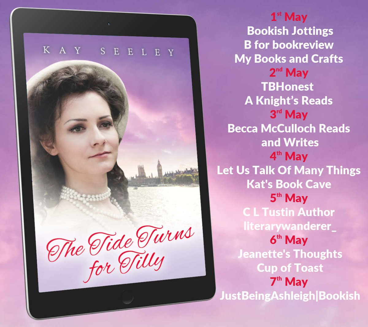KaySeeley1's tweet image. Delighted to share the upcoming Blog Tour for The tide Turns for Tilly. Only ten days to go to #publicationday #books #blogtours #bookbloggers