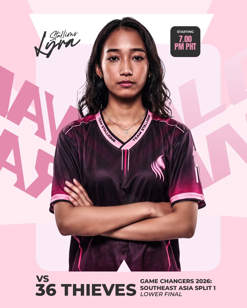 TeamStallionsgg's tweet image. Time to lock in the lower bracket finals 🔐

النهائي السفلي ببطولة VCT Game Changers 🙌

🆚 36 thieves - Vietnam 🇻🇳

⏰ 2:00 PM KSA
🏆 VCT 2026: GC SEA Split 1

#WeAreStallions - #VALORANT  - #VCTGameChangers