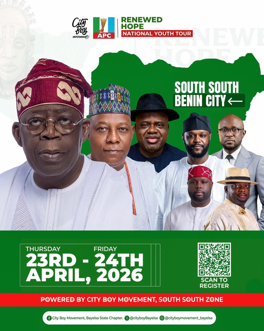 akinco4u's tweet image. 1️⃣ day to go!

All roads lead to Edo 2026.

The Renewed Hope National Youth Tour is here to inspire, empower, and create real impact among the youth.

Edo, get ready for something great! 💯

#RenewedHope 
#Edo2026 
#YouthInAction