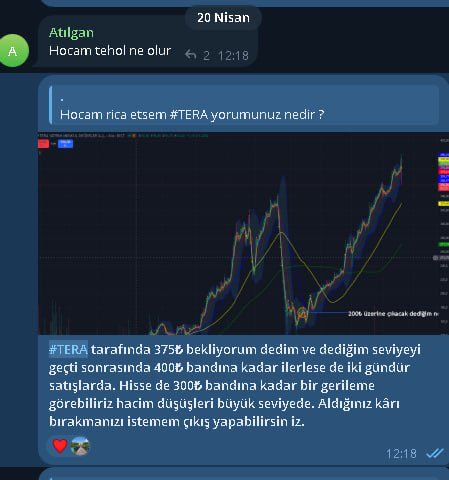 MichaelDav12002's tweet photo. #TERA Son analizim de 300₺ bandına kadar gerileme geleceğini söyledik ve bugün de TABAN. 🎯🔥

Ben bir şey söylüyorsam siz para kaybetmeyin diye söylüyorum dostlar. 

#xu100 #bist100 #borsa https://t.co/Ttcz9sjAQD