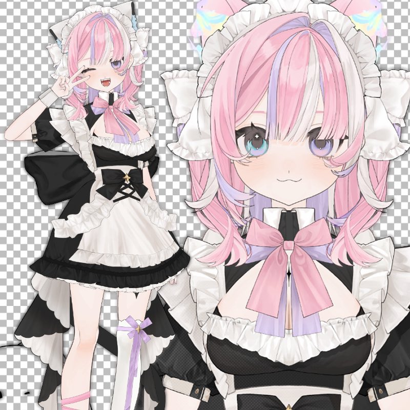 sinononekosuki's tweet photo. ハッシュタグミスしてたので再投稿失礼します💦
 #にじコン41 にて化け猫メイドちゃんが優秀賞いただきました！！ありがとうございます😭😭😭
現在販売中のめちゃかわモデルなので見にきてくださると嬉しいです☺️

https://t.co/p8kUB6duBm

#Live2DShowcase #Vtuber魂募集 https://t.co/cfKXIgBHUS