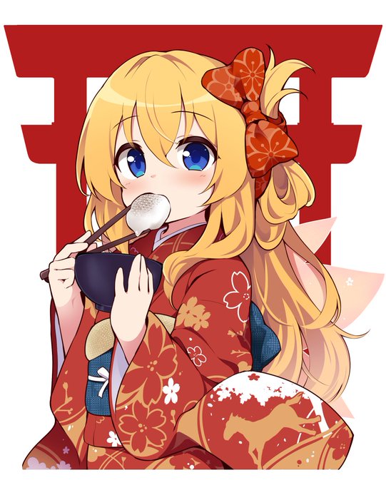 1月辺りに描いてた晴れ着リリーさん 