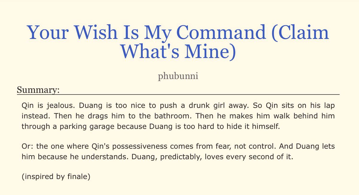 phubunni's tweet image. #duangqin ao3 where duang was too nice to push a drunk girl away and qin was too possessive to let it slide. he dragged duang to the bathroom and reminded him exactly who he belongs to. and duang? duang lets him bc duang is his. 
(inspired by dwy finale)

archiveofourown.org/works/83536181