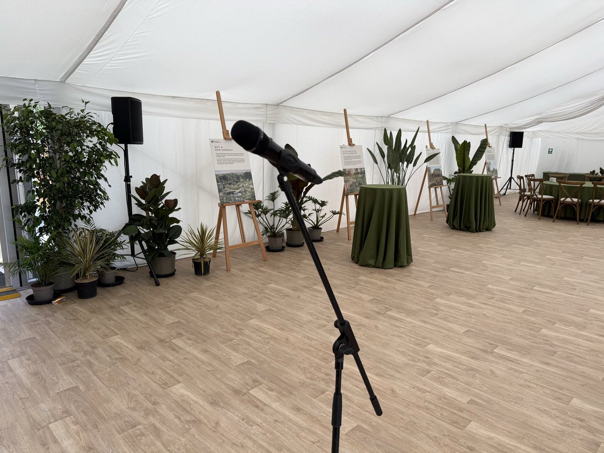 NSRComms's tweet photo. Yesterday we were invited by The Royal Parks to supply audio &amp; screens for the opening of the Queen Elizabeth II Garden in Regent’s Park, London. The official opening by Princess Anne happened yesterday (Tues 21 April) on what would have been Queen Elizabeth II’s 100th Birthday. https://t.co/L2cfp6QHFn