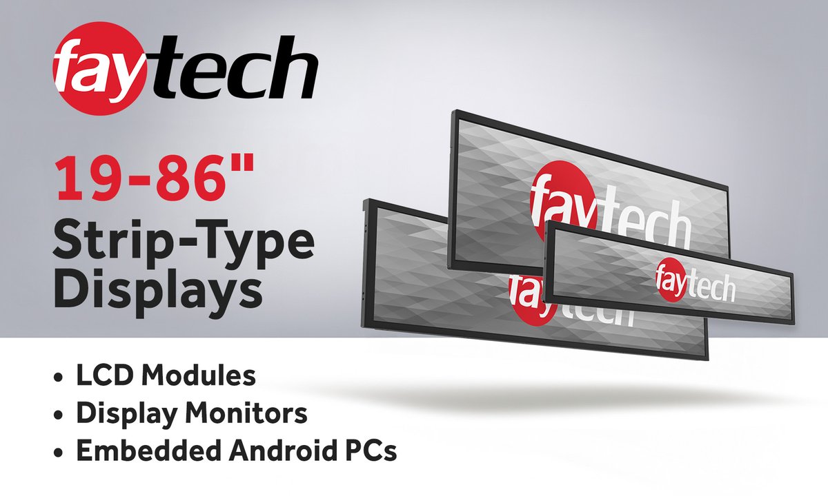 faytechShenzhen's tweet image. 🚀 Revolutionize your space with faytech’s innovative strip-type displays! Perfect for narrow areas and delivering vibrant visuals, these displays enhance retail and transportation environments. Learn more: faytech.com/innovative-str… #DigitalSignage #Innovation