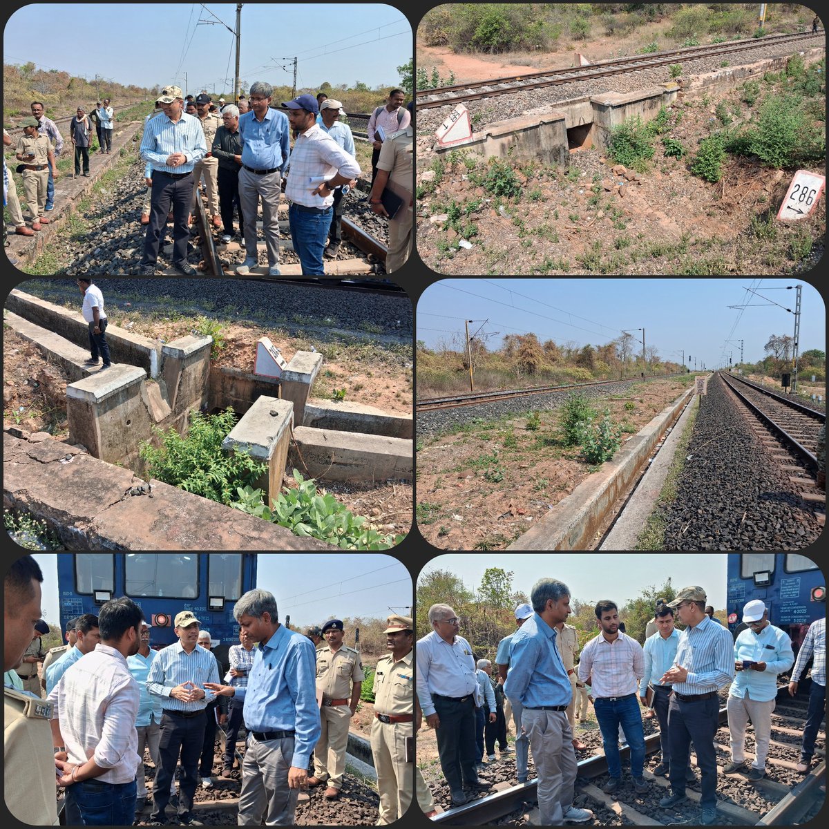 drmsecunderabad's tweet image. Dr.R.Gopalakrishnan DRM/SC, along with Forest department officers inspected the #Manikgarh forest section &amp;amp; reviewed wildlife movement. #Major  animal crossing points, and feasible measures to enhance #safety and protect wildlife crossing railway tracks.