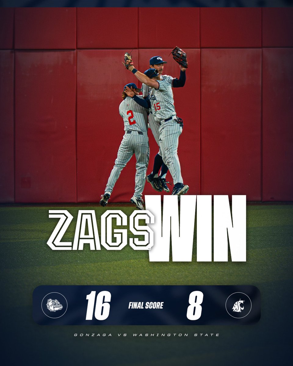 The Zags keep adding to the longest active win streak in Division 1 baseball!! #GDTBAZ #GoZags