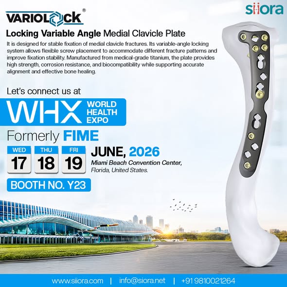 siorasurgicals's tweet image. Join us at WHX World Health Expo 2026 and explore advanced orthopedic solutions designed for modern surgical needs.

June 17–19 | Booth Y23

Visit: siiora.com/fime-show/ 

#ClavicleFracture #MedicalDevices #WHX2026 #FIME #WHXMiami2026 #SioraSurgicals @whxmiami