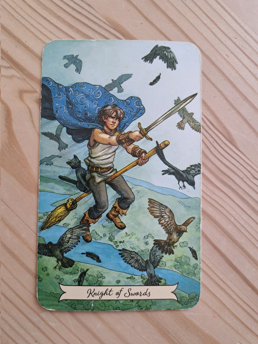 Laurajk32's tweet image. Today's card is Knight of Swords 

Even when all the facts are presented clearly, some people still refuse to accept the truth. 

#facts #conspiracy 

#tarot #tarotmessage #LauraJK32