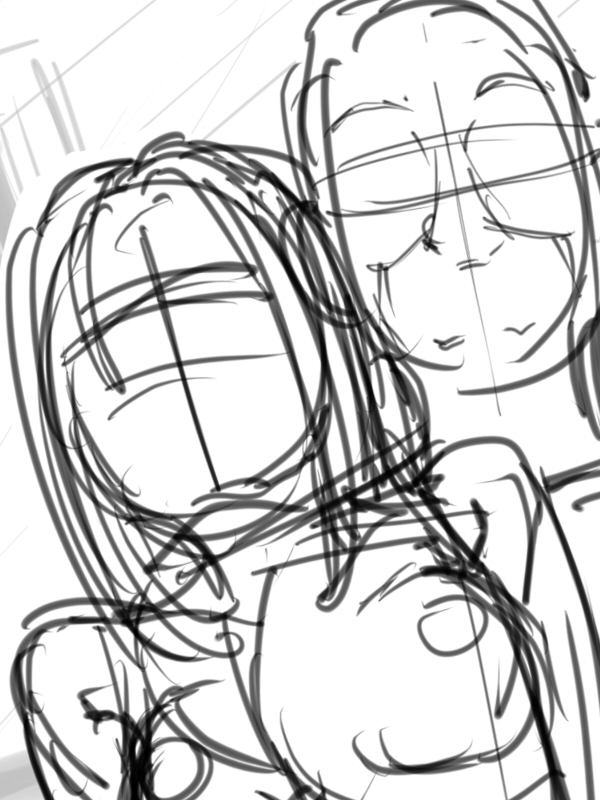 オイラも最初のアタリから最終的にかなりズレてるw

下描きのラフを描いてる時ってクリンナップしやすいようにその場しのぎのアタリを付けて描いた後にアタリを消しちゃうのでw(*'ω`*) 