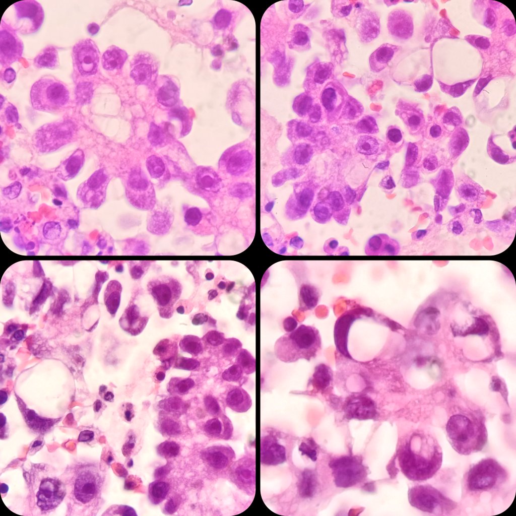 duckhuca's tweet image. 🦀 Medical record: High-Grade Serous Ovarian Carcinoma.
🫁 Pleural effusion.
💉 Thoracocentesis.
🔬 Metastatic Serous Ovarian Carcinoma.  Category 5️⃣ The International System for Reporting Serous Fluid Cytopathology.
#Cytology #CytoPath #PathX
