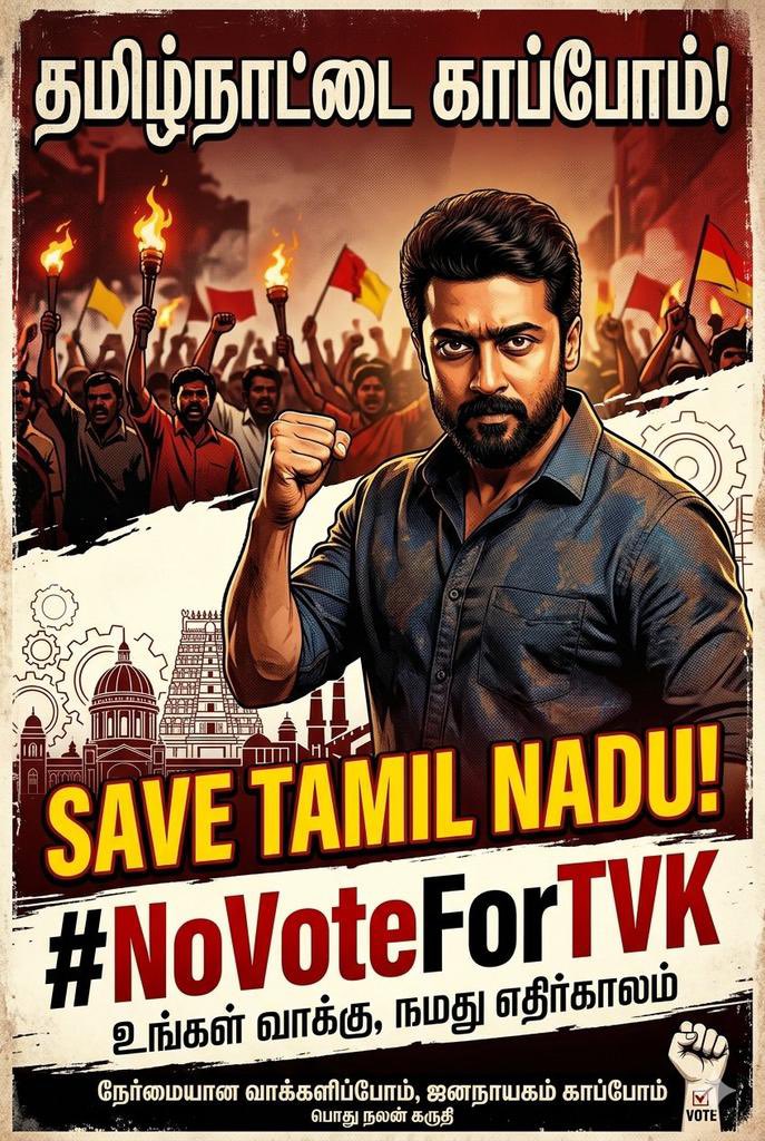 Maaran_Trolls's tweet photo. சூர்யா மாதிரி ஒரு மனிதனுக்கு ரசிகரா இருந்துட்டு…ஒரு தற்குறிக்கு ஓட்டு போடுவதா ??…அவர் கற்றுத்தந்த அறத்திற்கு நாம் செய்யும் துரோகம் அது! 

சூர்யா ரசிகர்கள் யாரும் த.வெ.க வுக்கு ஓட்டு போட மாட்டோம் னு சபதம் எடுப்போம்…offlineலயும் இத பறப்புங்க #NoVoteForTVK https://t.co/VP7YkPbMcK