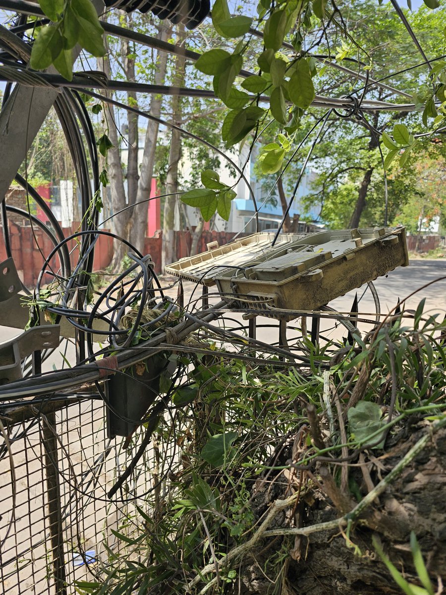 rtwitty's tweet photo. @JioCare Jio fiber not working. Complaint filed. Outdoor team visited &amp; reported it was an indoor issue. The indoor team visited &amp; reported that there is no staff &amp; further reported that it will be handled by outdoor team. Outdoor box hanging in a neglected state SR0000341HW5 https://t.co/ufNMHC28HQ