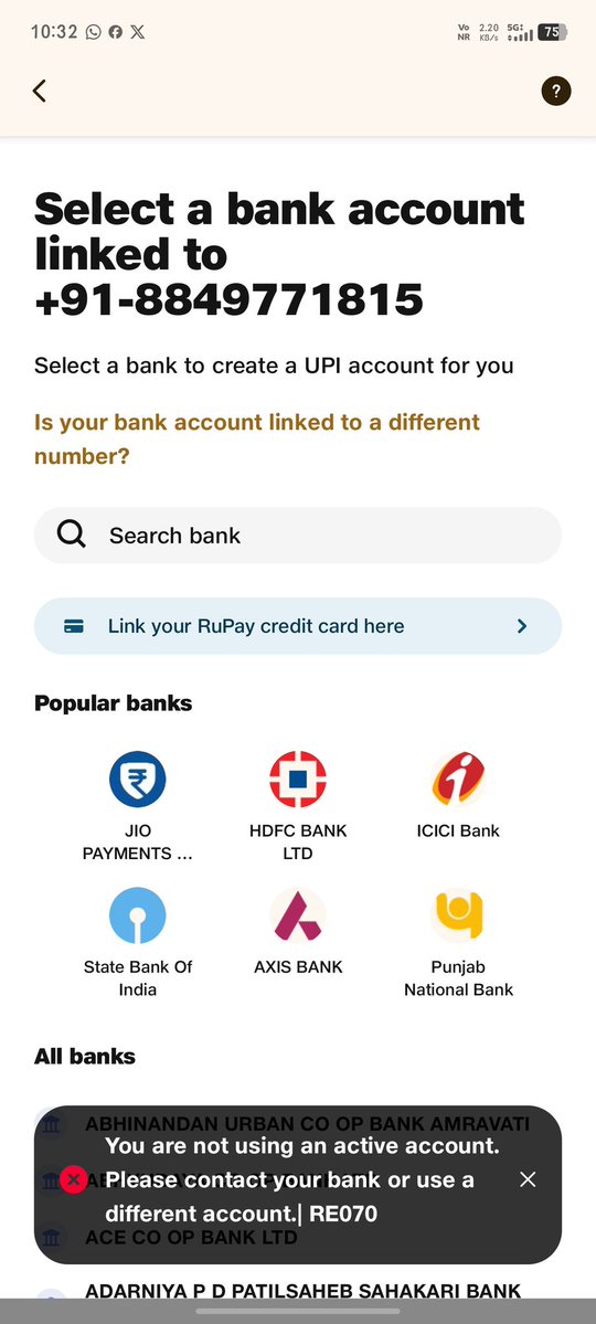 nirkriti's tweet image. "@JioPaymentsBank @JioCare, my account is blocked for days with Error RE070. RBI Ombudsman complaint (N202627004001858) was filed 5 days ago, still My funds (₹1472) are stuck. Fix this technical glitch immediately! @RBI @Financial_Services #JioPaymentsBank #BankingOmbudsman