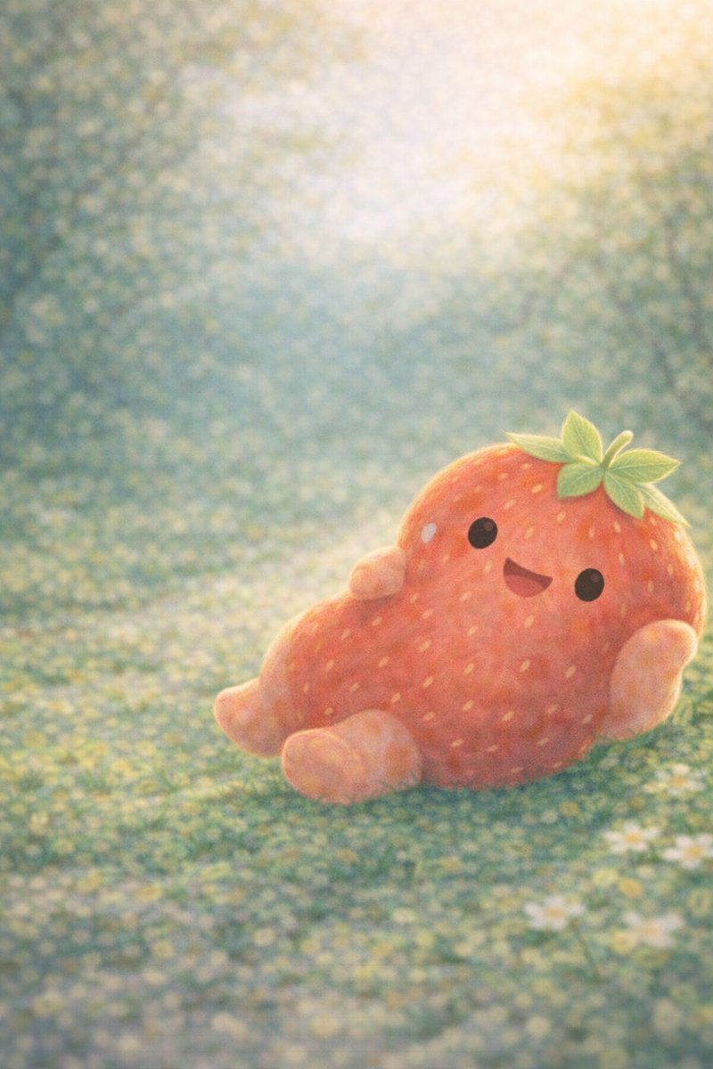 いってらっしゃい ゆっくりでいいよ。 #やさいのはこ #いちごちゃん