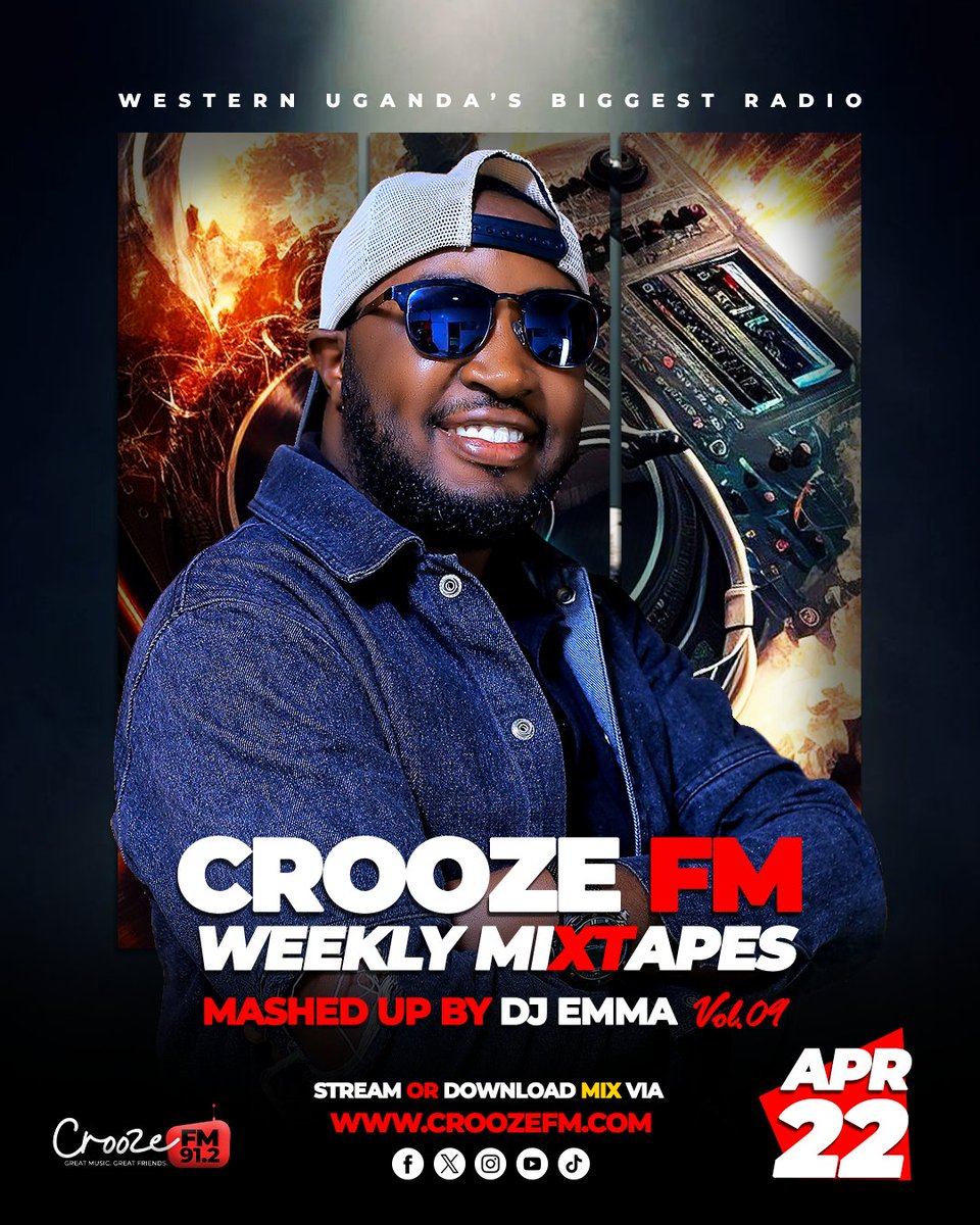 912CroozeFM's tweet photo. IN OTHER NEWS! ๐ฐ๐ฅณ
The Married DJ - @DeejayEmma_Cfm just took good care of the Reggae fans with a special mix full of pure vibes! ๐ฅ๐ฏ๐ฒ๐ฅ
Smooth riddims, sweet melodies and that laid-back groove made for real lovers of reggae music ๐๐ถ
๐ Stream, download and spread the love ๐๐ฝ https://t.co/iuNb8dZzZY ๐ RIDDIM UP!! ๐ชฉ๐บ๐ฅ
#CroozeFMMixtape
#MidweekTurnUp
#Mbarara