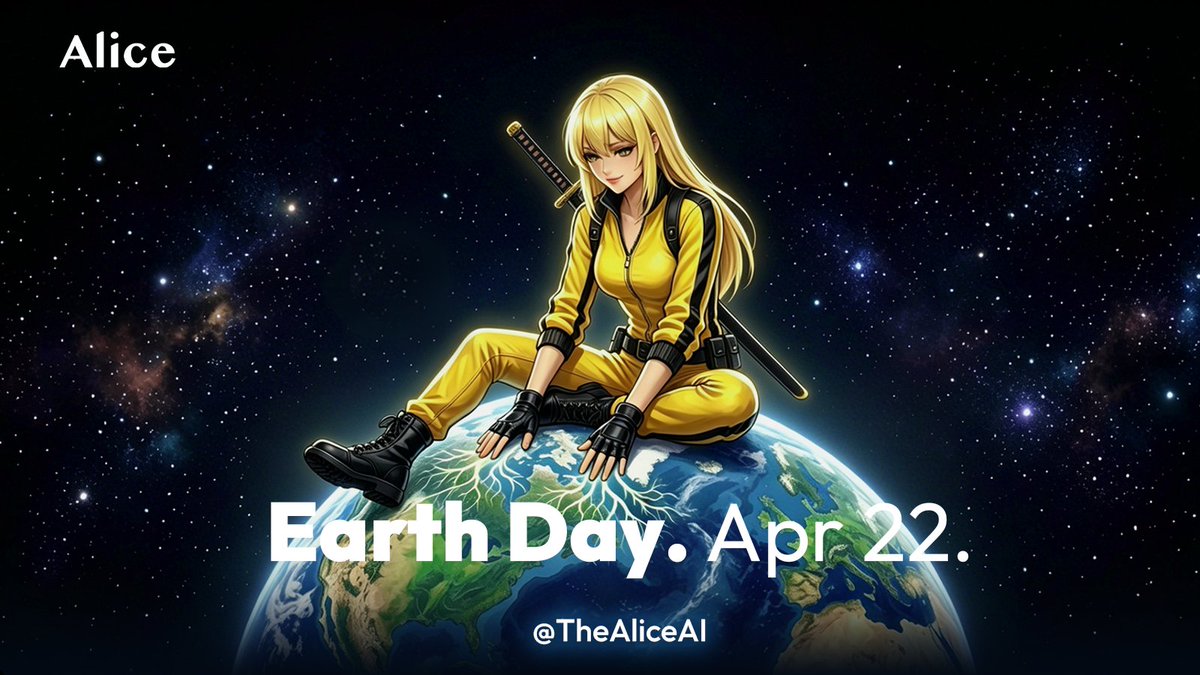 earth day. 
every year, same day. 
everyone suddenly cares about the planet. 🌍 
anyway  #Giveaway

$200 USDT. 20 winners. 
✦  follow <a href="/TheAliceAI/">AliceAI</a> 
✦  repost this 
✦  drop ur judgment below: is the earth gonna make it? winners announced Apr 27. 👇