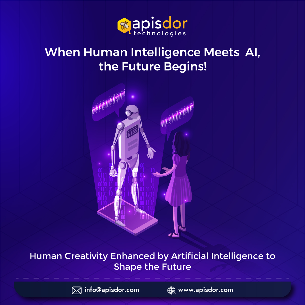 apisdor's tweet image. The future begins when human creativity combines with artificial intelligence. At Apisdor, we help businesses harness #AI to build smarter solutions, improve efficiency,&amp;amp; drive innovation. 
🌐apisdor.com/ai/
✉️info@apisdor.com
#ArtificialIntelligence #ApisdorTechnologies