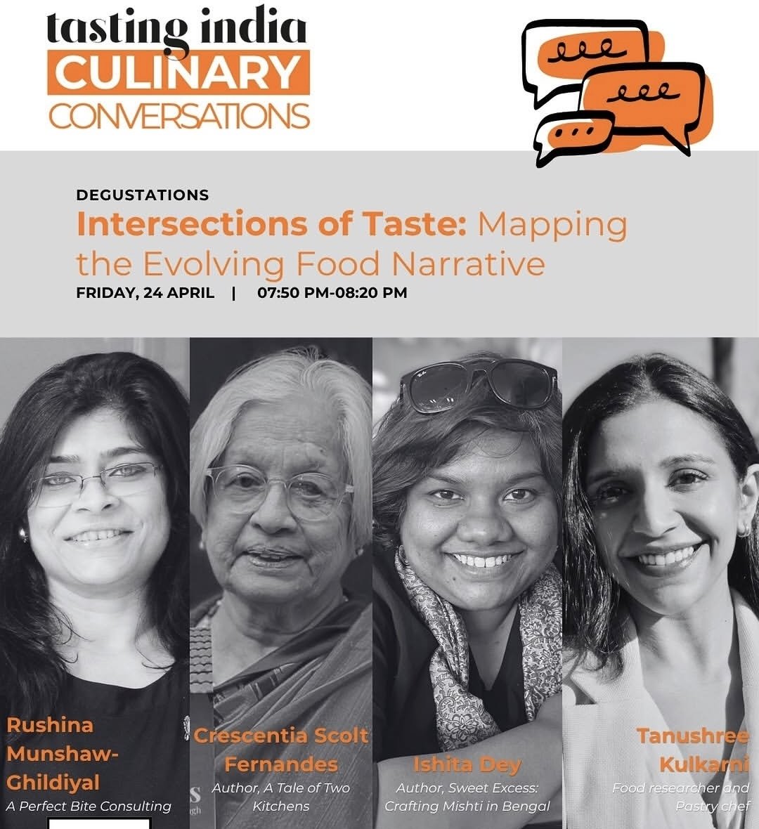 BooksetcCo's tweet photo. Catch our author Crescentia Scolt Fernandes on Friday (24th) at the Tasting India: Culinary Conversations event being held at Kunzum Books in New Delhi.
Listen to the experts and get your copy of the book signed.
Register now 

#booksetcpublication #AuthorMeetAndGreet https://t.co/qkYAwCtjpl