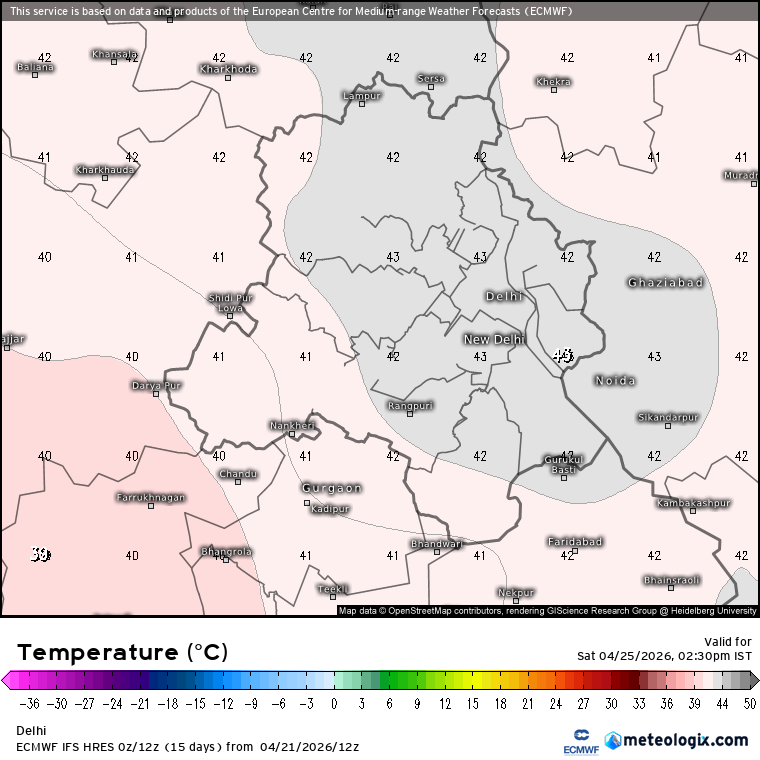 navdeepdahiya55's tweet image. Heatwave in #Delhi NCR: 
Maximum temperature to stay above 40°c today across NCR, It is all set to increase during 23rd - 25th April with various stations to record in the range of 42 to 44°c marking onset of first heatwave in the national capital region. 
Chances of Duststorm,