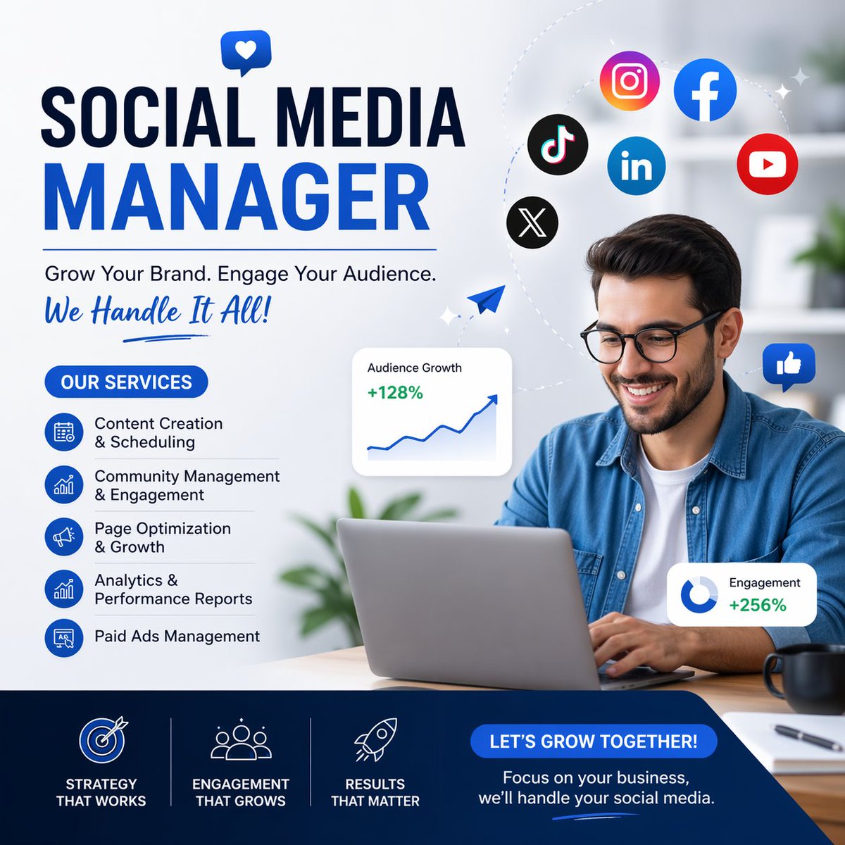 GulnazH544's tweet image. We help brands build a strong online presence, increase engagement, and drive real results.
#SocialMediaManager #DigitalMarketing #SocialMediaMarketing #ContentCreation #BusinessGrowth #OnlineMarketing #BrandAwareness  #GrowYourBusiness  #InstagramMarketing #AdsManagement