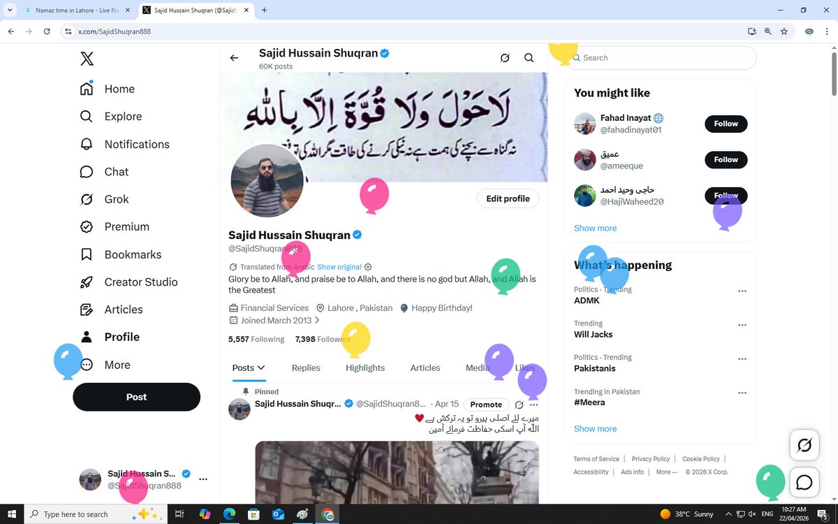 Sajid Hussain Shuqran tweet media