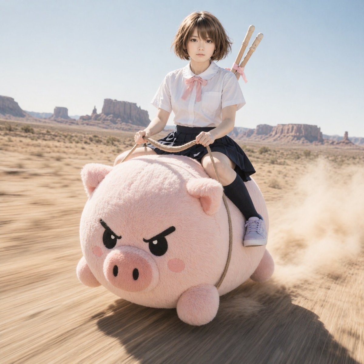 love_rt_ouen's tweet image. #ChatGPT
#AIart
#AI生成画像

ちなみに、「１回目の生成結果」はこちら。
疾走感が無いので、修正を依頼。

以前なら、「修正されずに、１回目と同じ画像が生成される」パターンが多かったけど、新しくなってから「ちゃんと修正指示を実行する様になった」気がする‥‥‥🤔