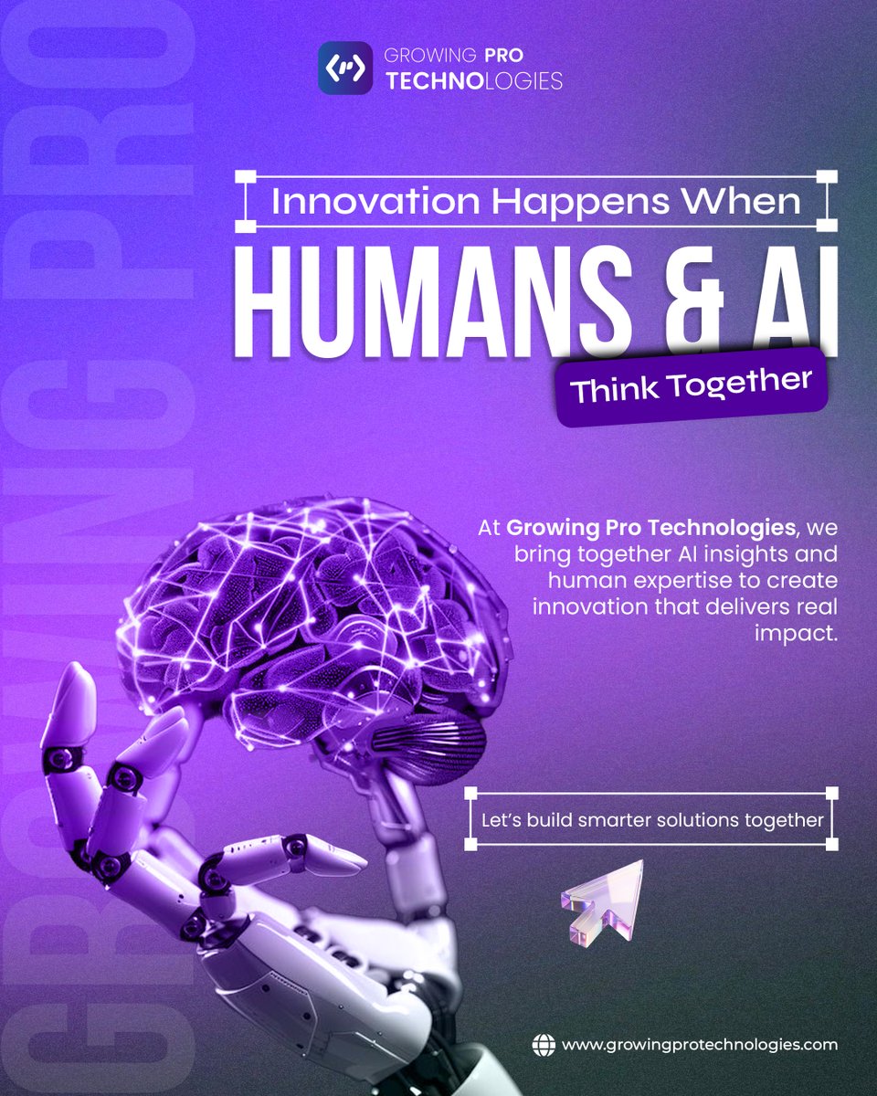 growinprotech's tweet image. Innovation is no longer just about technology, it’s about how intelligently it’s used. By combining the power of AI with human expertise, businesses can unlock smarter decisions, faster growth, and meaningful impact.

#artificialintelligence #humanintelligence #innovation