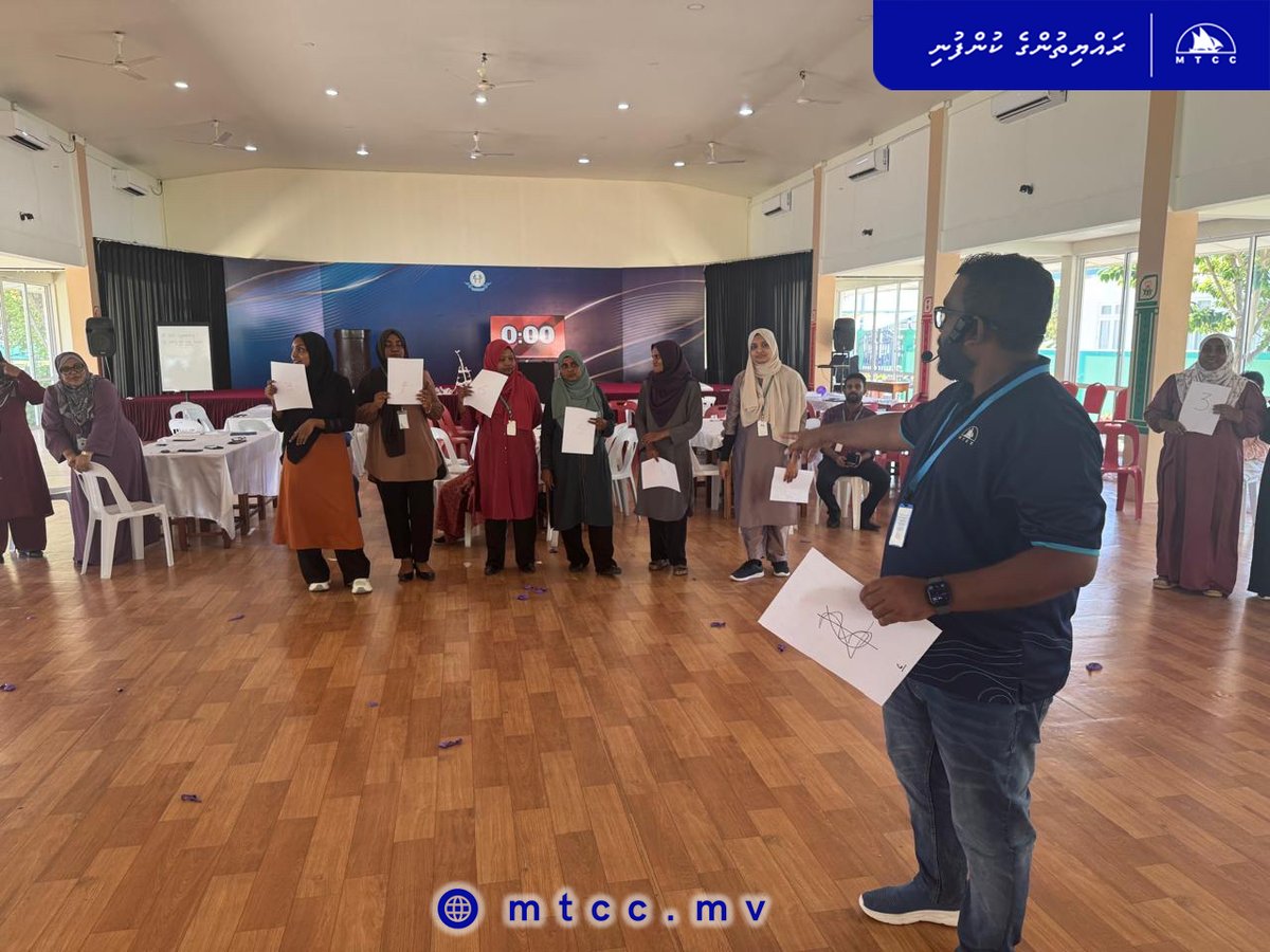 Total 72  staff and teachers from Seenu Atoll School participated in "Leadership and Conflict Resolution" training program held on 12th April 2026.  

#TeamMTCC conducted this training as part of our community development initiative. Our in-house trainer, Mr. Samih Shahenaaz