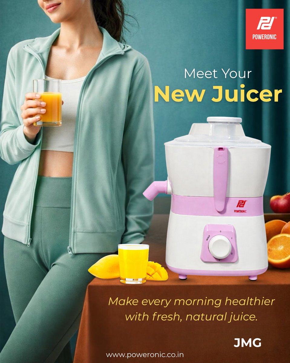 _poweronic's tweet photo. Meet your new morning essential 🍊✨
Fresh juice, fresh energy—start every day the healthy way with style and simplicity.
#NewJuicer #FreshJuice #HealthyMorning #JuiceTime #KitchenGoals #HealthyLifestyle #MorningEnergy #StayFit #JuicerLove #DailyRoutine #FreshAndNatural https://t.co/arjApjwIs6