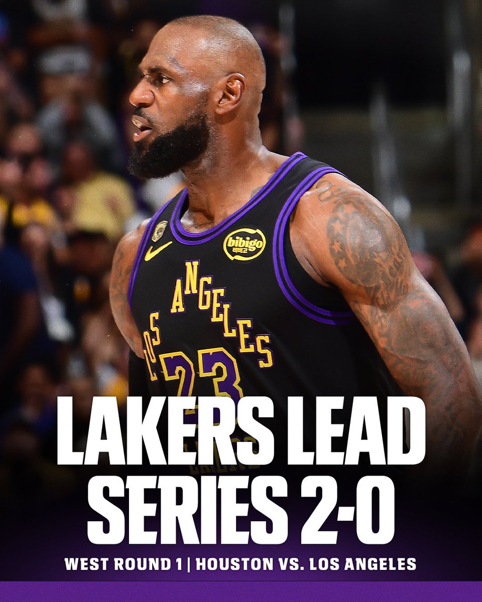 HOUSTON, YOU MIGHT HAVE A PROBLEM 👀

The Lakers head to Houston up 2-0‼️