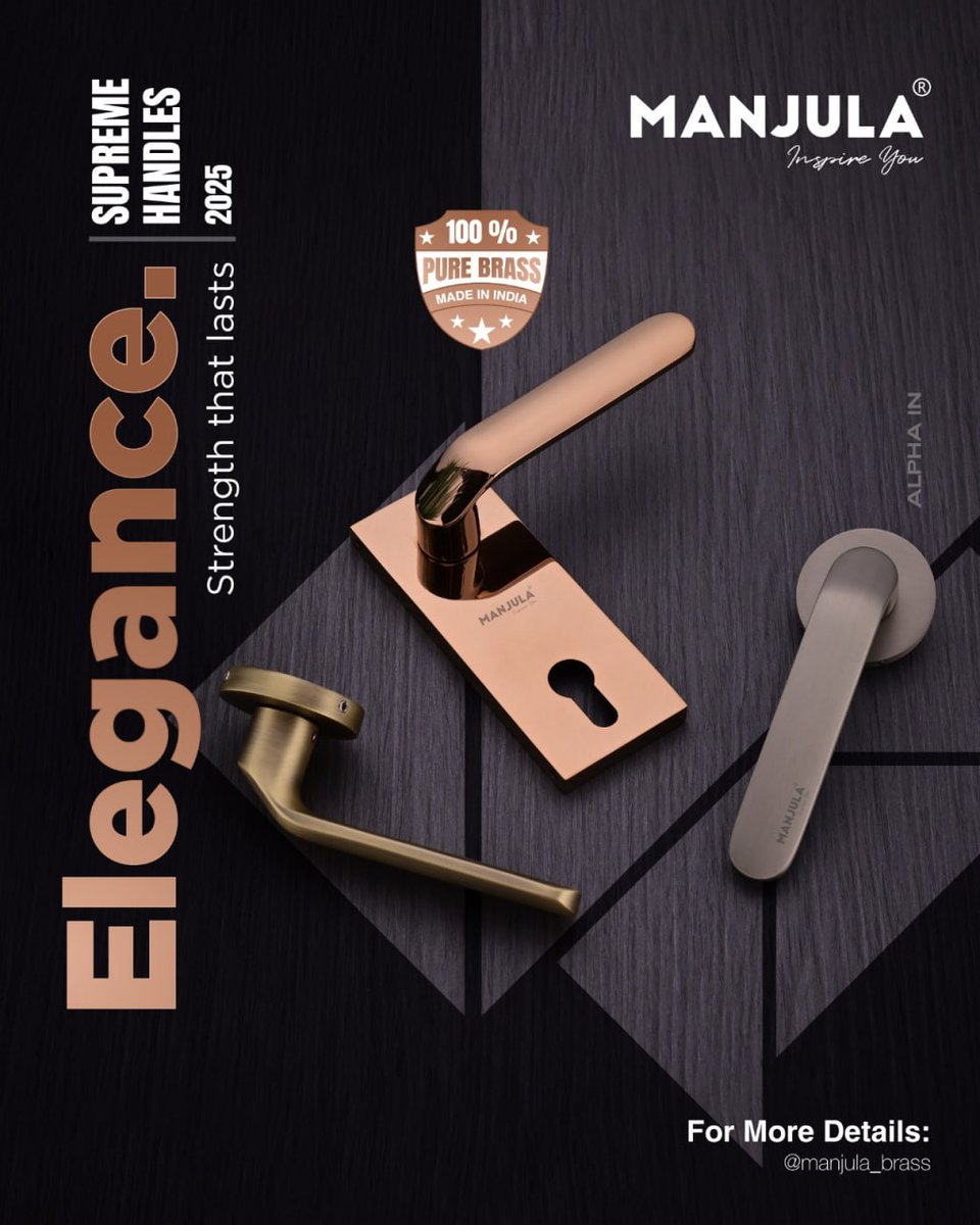 ibais_hardware's tweet image. UDAY BRASS - JAMNAGAR

📞Mr. Amitbhai Gadhethariya -
+918866693030 / +919624803089
📲ibais.biz/8866693030
.
#MortiseHandle #DoorHandle #DoorHardware #ArchitecturalHardware #HardwareDesign #LuxuryHandles #DoorFitting #ModernDoorHandle #PremiumHardware
.
@ibais_hardware