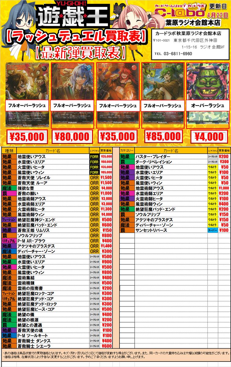 ラッシュデュエル 買取情報】 最新弾「オーバーラッシュパック4」買取