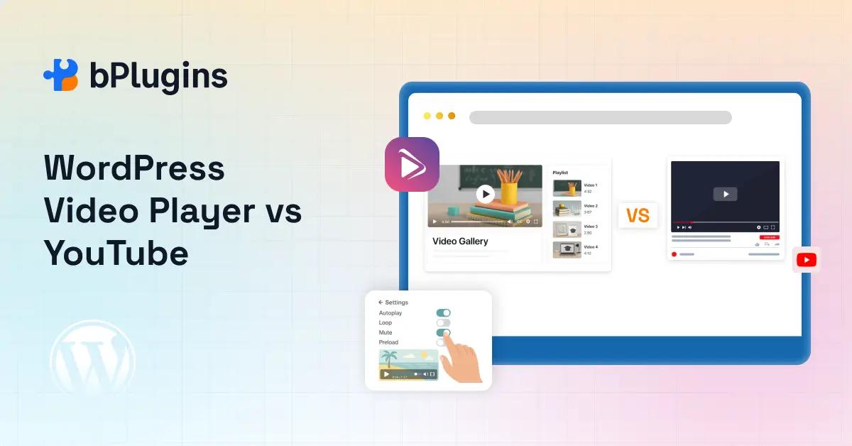 b_plugins's tweet photo. YouTube = reach. Self-hosted video = control.

Serious WordPress creators use YouTube to get found and their own site to convert.

Here's why self-hosted video wins for SEO, branding, and conversions:

https://t.co/NtOkVp8BzP

#SelfHostedVideo #HTML5VideoPlayer https://t.co/bctE8nJaOP