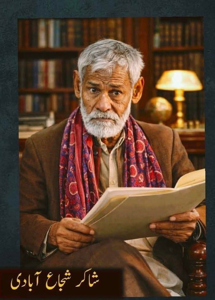 UrduVirssa's tweet photo. شاکر شجاع آبادی صاحب کی اردو غزل

جھونکا    ہوا    کا   تھا    آیا    گزر   گیا
کشتی   میری   ڈبو    کے   دریا   اتر  گیا

صدیوں  کی آہ و زاری  دامن میں ڈال کر 
لمحوں  کا   ہم  سفر  تھا  جانے کدھر گیا 

وہ  خواب سی حقیقت میرا روگ بن گئی 
اک   دل  لگی  کی  قیمت، خونِ جگر  گیا 

پھولوں  سی  مسکراہٹ  کیا  کام  کر گئی 
میرے سکوں کا گلشن کانٹوں سے بھر گیا 

میرے پیار پہ جو صدقہ میرے یار نے دیا
دیکھا  جو  غور  سے  تو  میرا ہی سر گیا

بٹتی   ہیں  اب  نیازیں  اس   کے  مزار  پر
کچھ روز پہلے شخص جو فاقوں سے مر گیا

اسے  قتل  کر  کے  شاکرؔ  رویا وہ بے پناہ
کتنی  ہی  سادگی  سے   قاتل   مکر   گیا

کلیات شاکر