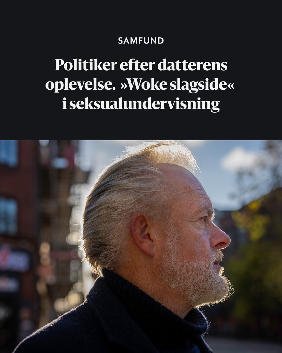 Niels Peder Ravns 12-årige datter fortalte, at det under seksualundervisningen blev betegnet som »gammeldags « at være heteroseksuel.

Han vil nu et opgør med seksualundervisningen i Københavns Kommune.

berlingske.dk/samfund/politi…